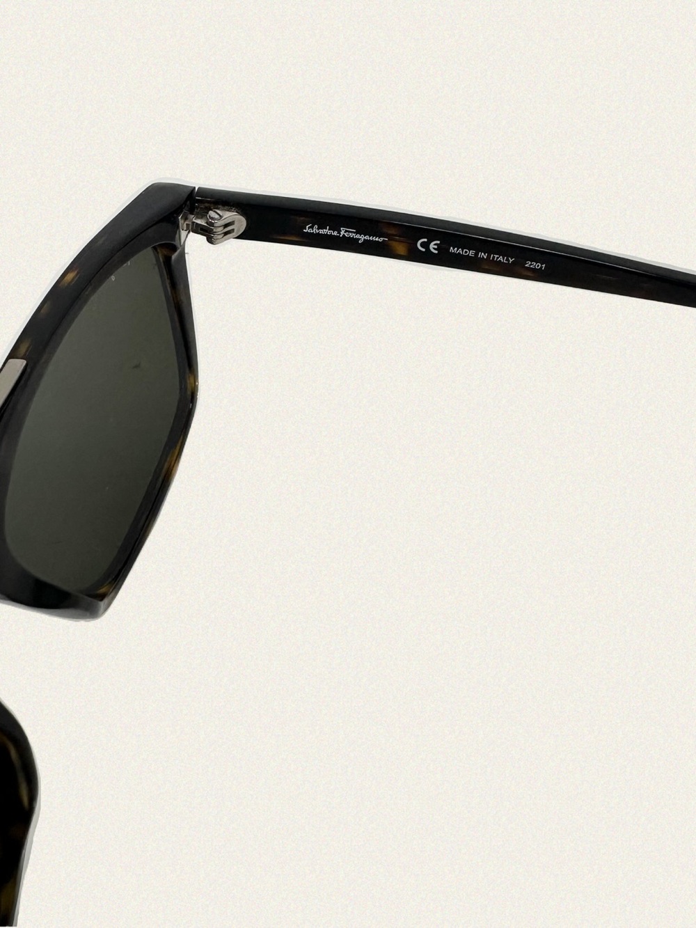 Salvatore Ferragamo SF1037S Tortoise Square Sunglasses - Picture 10 of 11
